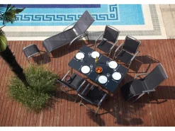 Klappsessel Vigo mit verstellbarer Rückenlehne aus Textilen