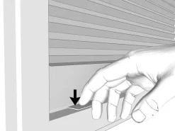 Clearance Klebeplissee 90 cm x 190 cm Weiß