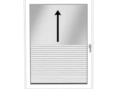 Clearance Klebeplissee 90 cm x 190 cm Weiß