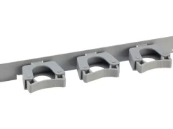 Clearance Klemmhaken-Schiene Metall/Kunststoff 3,5 cm x 35 cm Weiß-Alu Weiß Metallic