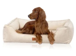 Clearance Knuffelwuff Hundebett Nunavut Orthopädisch Cord XL 105 x 75cm Beige