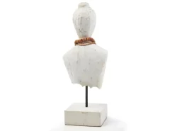 Clearance Kobolo Dekofigur Holzfigur Büste LADY BUST Holz und Metall