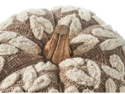 Kobolo Dekokürbis Kürbis aus Textil Set aus 3 Größen Beige