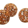 Discount Kobolo Gartenkugel KASUMA Rostoptik 3er Set Durchmesser 15 cm