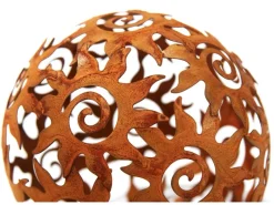 Discount Kobolo Gartenkugel KASUMA Rostoptik 3er Set Durchmesser 15 cm