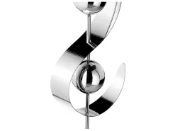 Clearance Kobolo Gartenstecker Dekostecker WAVE aus Edelstahl Silber H140 cm