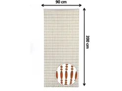 Kobolo Türvorhang Insektenschutz Perlenvorhang AMBER 72 Stränge 90x200 cm