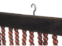 Kobolo Türvorhang Perlenvorhang CHOCO Holzperlen 50 Stränge 100x210cm
