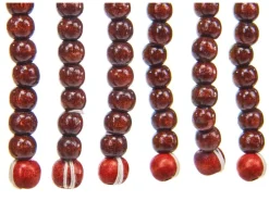 Kobolo Türvorhang Perlenvorhang CHOCO Holzperlen 50 Stränge 100x210cm