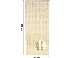 Kobolo Türvorhang Perlenvorhang Dekovorhang ORANGE 72 Stränge 90x200 cm