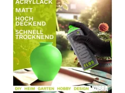 Outlet Kobra DIY Fluo Buntlack Spray 400ml Flour Neon Matt Grün