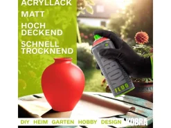 Discount Kobra DIY Fluo Buntlack Spray 400ml Flour Neon Matt Rot