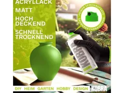 New Kobra LP Buntlack Spray 400ml Gelb Matt Grün