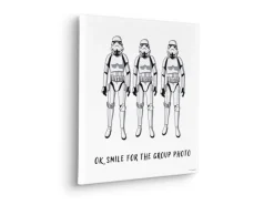 Komar Keilrahmenbild Star Wars Stormtrooper Group Photo Weiß