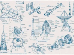Komar Vliesfototapete Spacecraft Architecture 400 cm x 280 cm