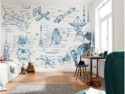 Komar Vliesfototapete Spacecraft Architecture 400 cm x 280 cm