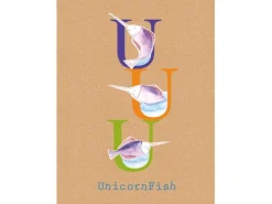 Best Komar Wandbild ABC Animal U 40 x 50 cm