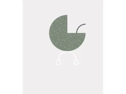 Komar Wandbild Baby Hello World 40 x 50 cm