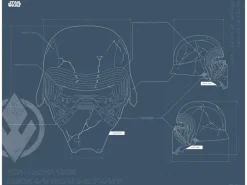 New Komar Wandbild Star Wars Helmet 50 x 40 cm