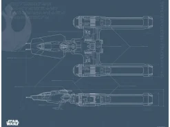 Komar Wandbild Star Wars Y-Wing 50 x 40 cm