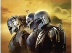 Komar Wandbild Star Wars The Mandalorian Line Up 40 cm x 50 cm Gelb