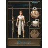 New Komar Wandbild Star Wars Toy Rey 50 x 70 cm