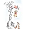 Komar Wandbild Winnie Pooh Hang on 30 x 40 cm