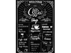 New Komar Wandsticker Coffeeshop 70 cm x 50 cm
