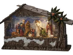 Hot Konstsmide LED Wasserlaterne, "Krippe" 5h Timer 3 Dioden Innen Batteriebetrieben