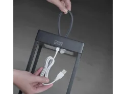 Konstsmide LED-Laterne Ravello Schwarz 30 cm x 15 cm x 15 cm