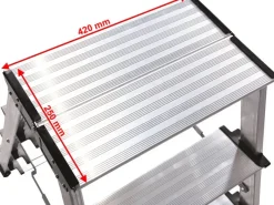 New Krause Klapptritt Treppo 2 x 4 Stufen 85 cm x 53 cm x 88 cm