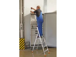 Best Krause Stehleiter Solido 4 Stufen 145 cm x 46 cm x 88 cm