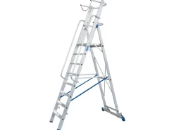 Outlet Krause Stehleiter Stabilo mit Großer Plattform und Sicherheitskette 8 Stufen