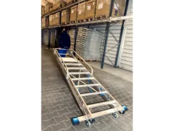 Outlet Krause Stehleiter Stabilo mit Großer Plattform und Sicherheitskette 8 Stufen