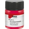 Hot KREUL Acryl Farbe Glänzend Dunkelrot 50 ml