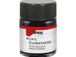 KREUL Acryl Farbe Glänzend Schwarz 50 ml