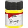 New KREUL Acryl Farbe Glänzend Gelb 50 ml