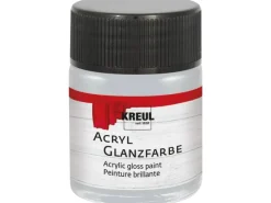 New KREUL Acryl Farbe Glänzend Silber 50 ml