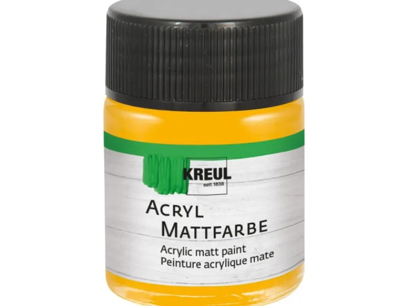 KREUL Acryl Farbe Matt Goldgelb 50 ml