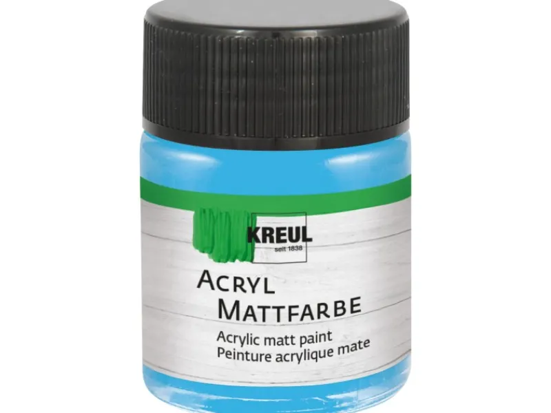 Clearance KREUL Acryl Farbe Matt Himmelblau 50 ml