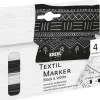 Sale KREUL Textil Marker Opak 4er Set Black & White