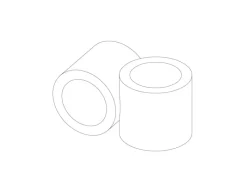 Sale Kreuzstück Vorgesetzt 90° für Stahlrohr Ø 2,7 cm Silber verzinkt