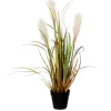 Clearance Mica Decorations Kunstpflanze Ried Gras Hellbraun Topf-Ø 10 cm H 53 cm, Ø: 30 cm