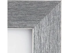 Clearance Kunststoffrahmen 18 cm x 24 cm Silber Metallic Look