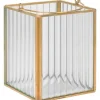 Discount Laterne Modern Antique 13 cm x 10,5 cm x 10,5 cm Transparent-Gold
