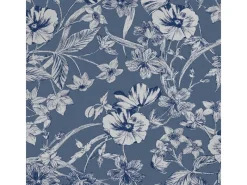 Laura Ashley Vliestapete Summerhill Midnight Blue Blau FSC®