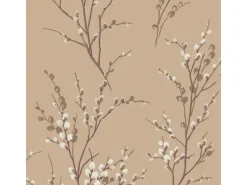 Online Laura Ashley Vliestapete Pussy Willow Natural 10,05 x 0,52 m Braun
