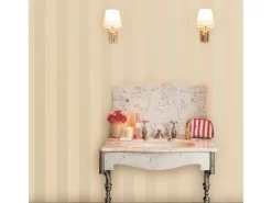 Laura Ashley Vliestapete Lille Pearlescent Stripe Linen 10,05 x 0,52 m