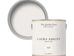 Sale Laura Ashley Wandfarbe Cotton White Weiß 2,5 l
