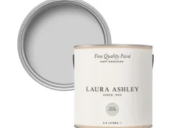 Hot Laura Ashley Wandfarbe Pale Silver Grau 2,5 l